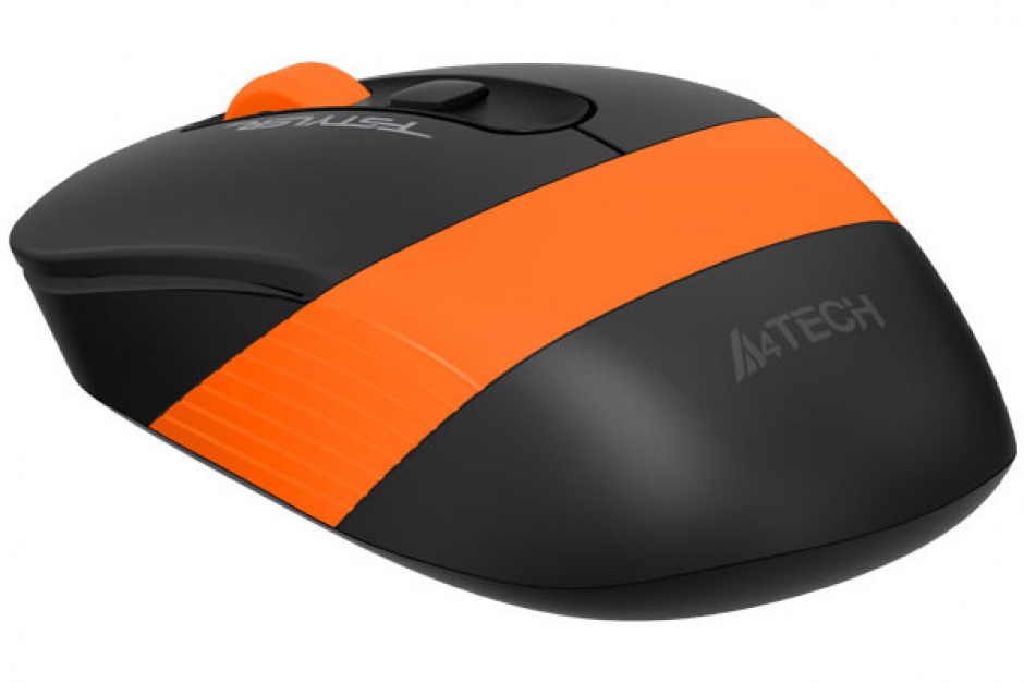 Imagine Mouse wireless Gaming optic A4Tech Fstyler Negru/Orange, FG10 Orange (include timbru verde 0.1 lei)